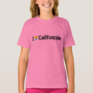 Camiseta Eu amo o t-shirt do estado de LGBT Califórnia
