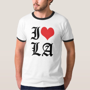 Camiseta Eu amo o t-shirt do LA do coração do LA/I (Los