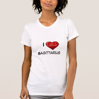 Camiseta Eu amo o t-shirt do sagittarius
