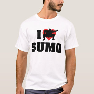 Camiseta Eu amo o t-shirt do Sumo