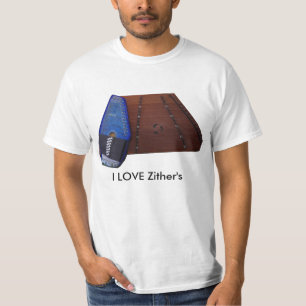 Camiseta EU AMO o t-shirt do Zither