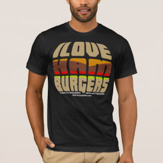 Camiseta Eu amo o t-shirt dos Hamburger