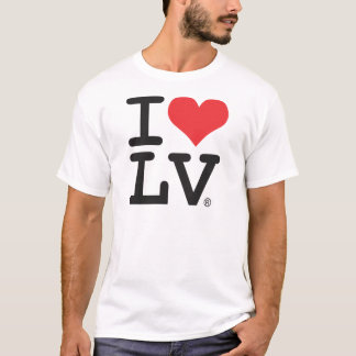 CAMISETA EU AMO O T-SHIRT DOS HOMENS DE LV®