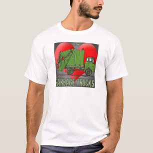Camiseta Eu amo o t-shirt dos homens dos verdes do caminhã