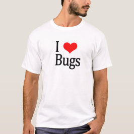 Camiseta Eu amo o t-shirt dos insetos
