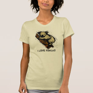 Camiseta Eu amo o t-shirt dos Koalas