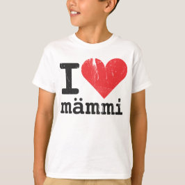 Camiseta Eu amo o t-shirt dos miúdos de Mämmi