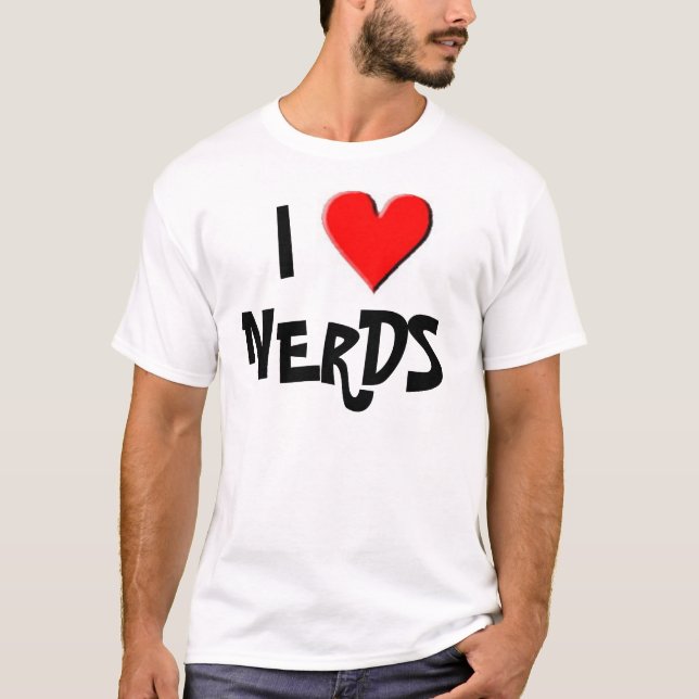 Camiseta Eu amo o t-shirt dos nerd (Frente)