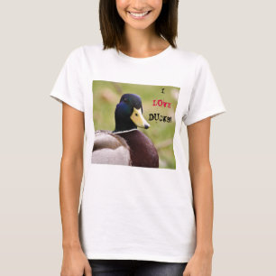 Camiseta Eu amo o t-shirt dos patos