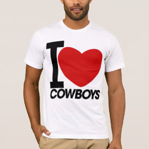 Camiseta Eu amo o t-shirt dos vaqueiros