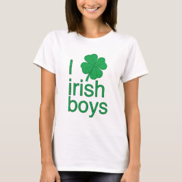 Camiseta Eu amo o t-shirt irlandês dos meninos