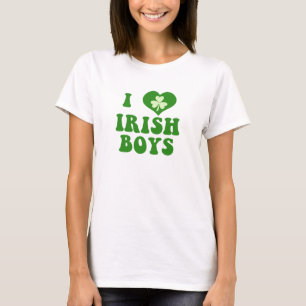 Camiseta Eu amo o t-shirt irlandês dos meninos