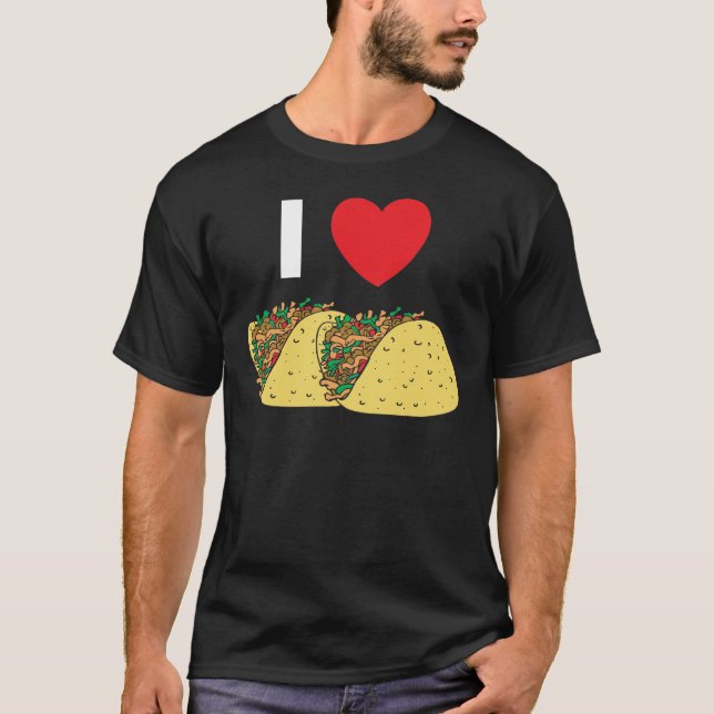 Camiseta Eu amo o Tacos (Frente)