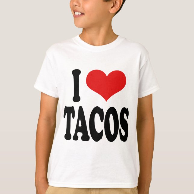 Camiseta Eu amo o Tacos (Frente)
