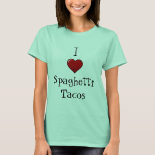Camiseta Eu amo o Tacos dos espaguetes