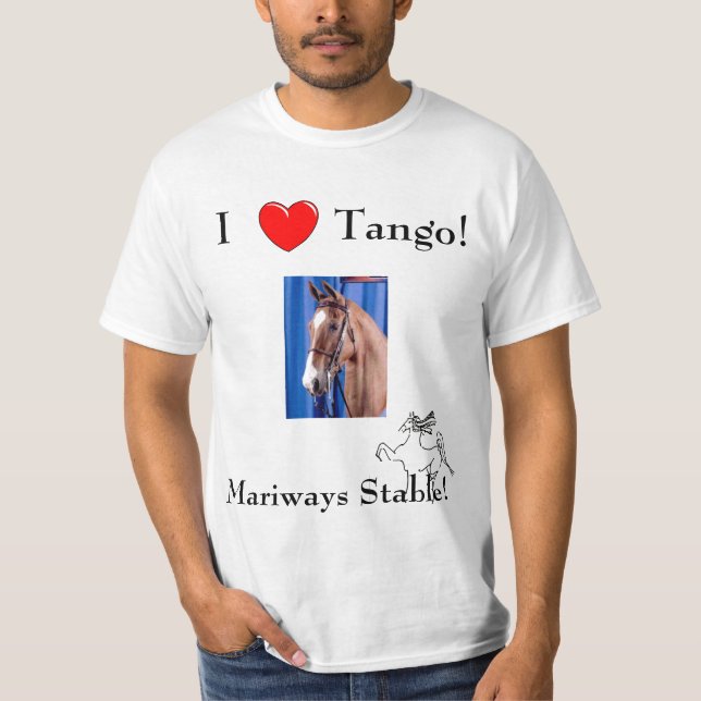 Camiseta Eu amo o tango! (Frente)