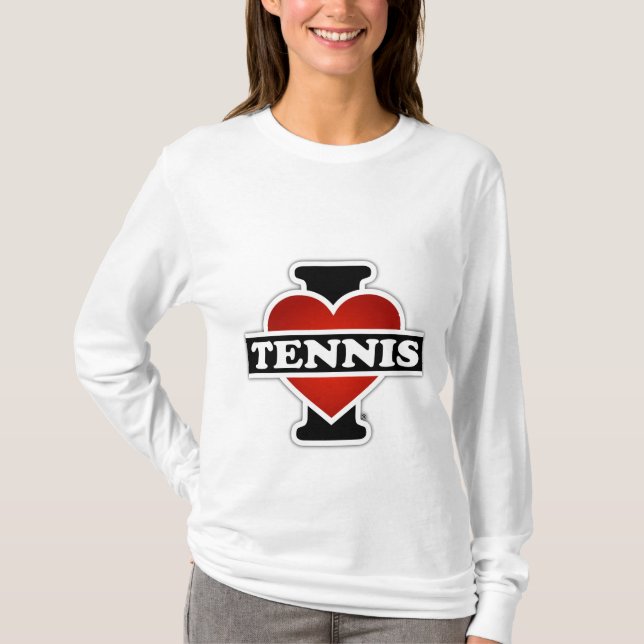 Camiseta Eu amo o tênis (Frente)