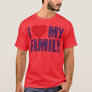 Camiseta Eu Amo O Texto Do Presente Da Minha Família