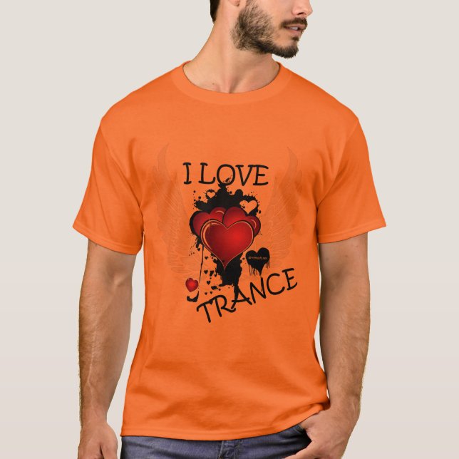 Camiseta Eu amo o trance 001 (Frente)