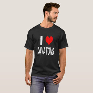Camiseta Eu amo o Tshirt Cavaton de Cavatons
