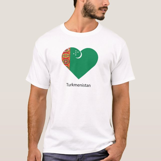 Camiseta Eu amo o Turcomenistão (Frente)