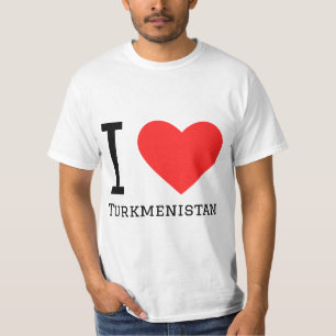 Camiseta Eu amo o Turquemenistão