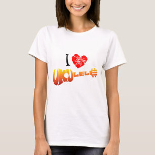 Camiseta Eu amo o Ukulele