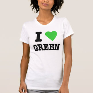 Camiseta eu amo o verde