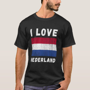 Camiseta Eu Amo o Viagem da Família Holandesa Vintage