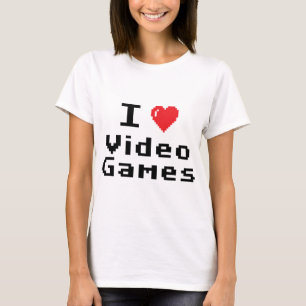 Camiseta Eu amo o video games