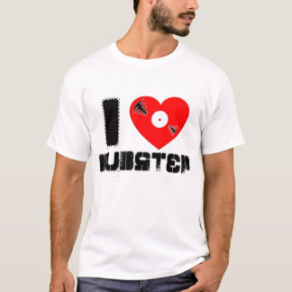 Camiseta eu amo o vinil do dubstep