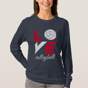 Camiseta Eu amo o voleibol