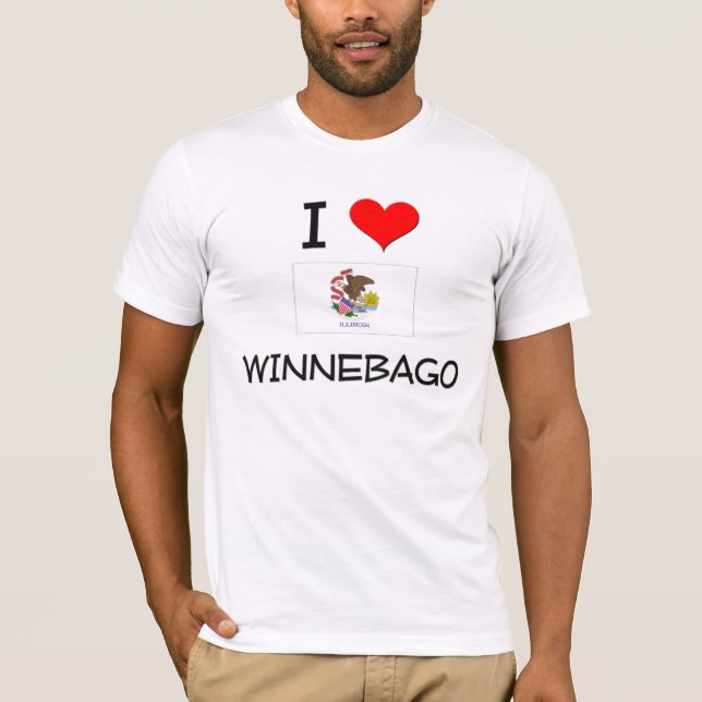 Camiseta Eu amo o WINNEBAGO Illinois (Frente)