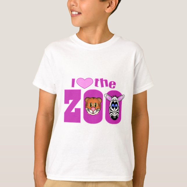 Camiseta Eu Amo o Zoológico (Frente)