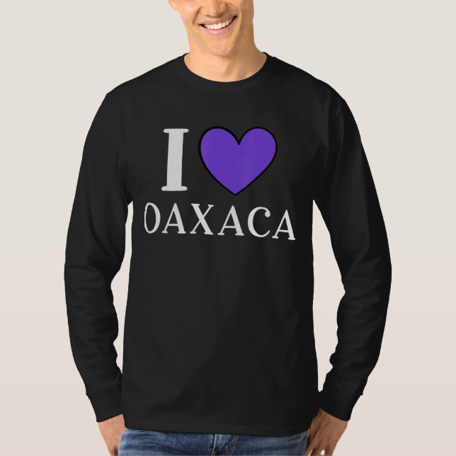 Camiseta Eu Amo Oaxaca México Férias (Frente)