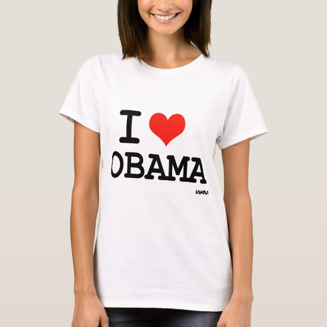 Camiseta Eu amo Obama (Frente)
