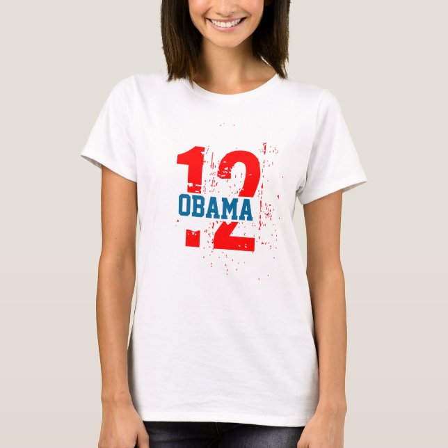 Camiseta Eu amo Obama 2012 (Frente)