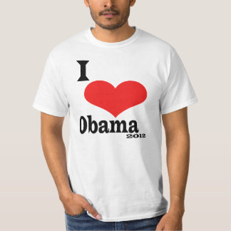 Camiseta Eu amo Obama 2012