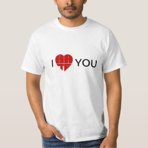 Camiseta eu amo/ódio você
