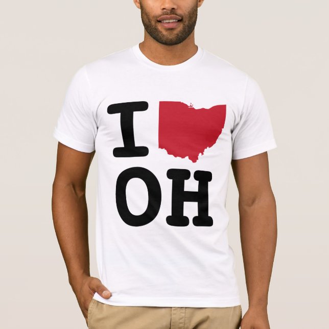 Camiseta Eu amo Ohio (Frente)