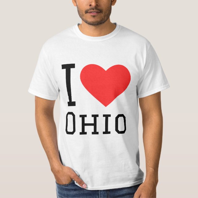 Camiseta Eu amo Ohio (Frente)