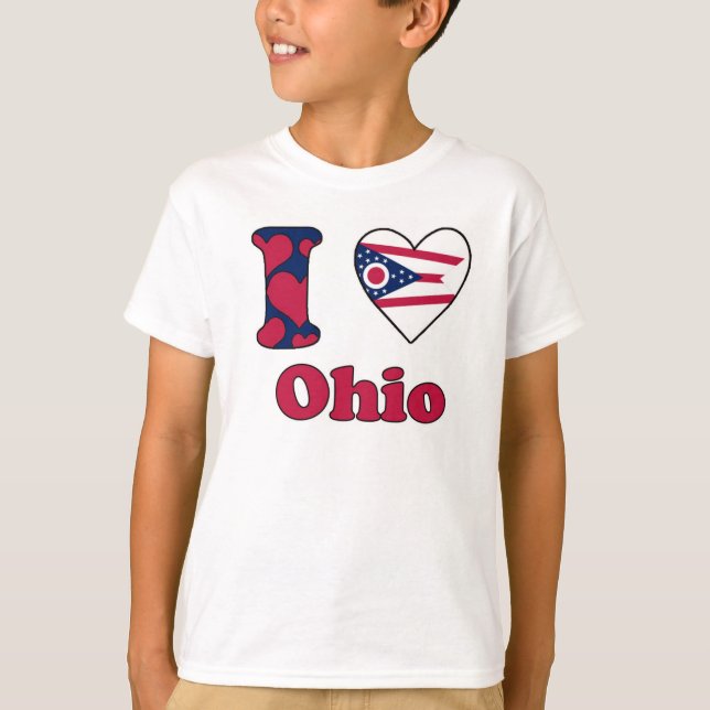 Camiseta Eu amo Ohio (Frente)