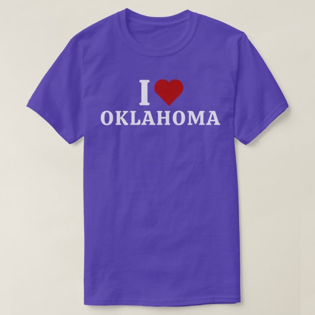 Camiseta Eu Amo Oklahoma 4 (Frente do Design)