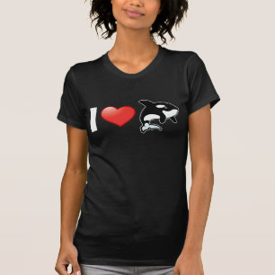 Camiseta Eu amo orcas