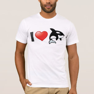 Camiseta Eu amo orcas