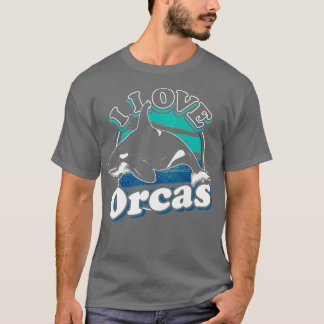 Camiseta Eu Amo Orcas Orca