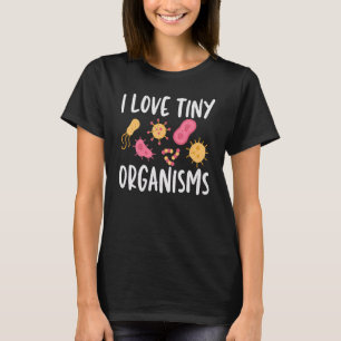 Camiseta Eu Amo Organismos Minúsculos Microbiologia Microbi