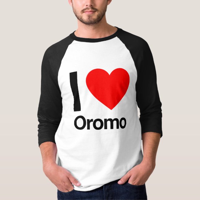 Camiseta eu amo oromo (Frente)