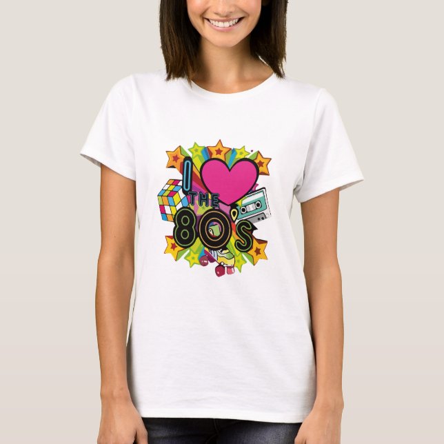 Camiseta eu amo os anos 80 (Frente)