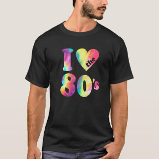 Camiseta Eu Amo Os Anos 80 Fantasia De Festa Retro Anos 80